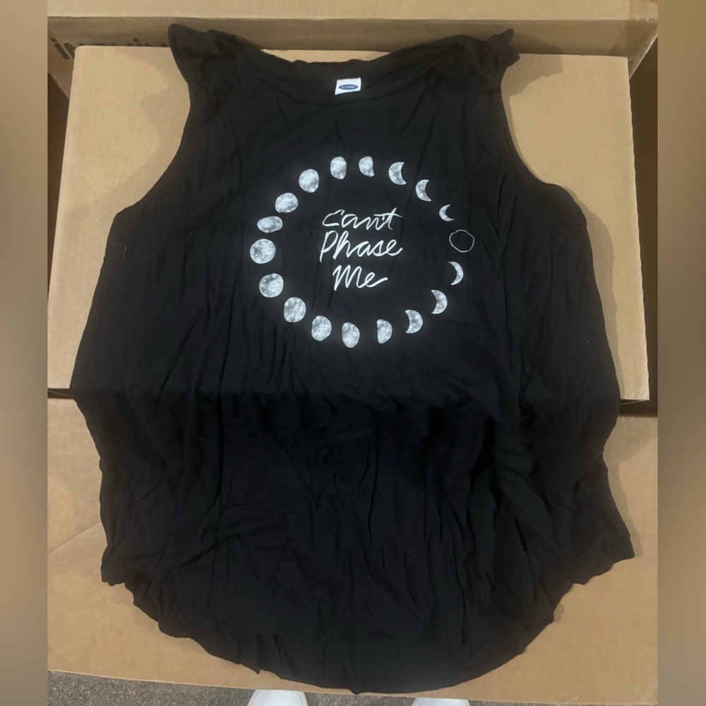 Old Navy Black 'Can't Phase Me' Tank Top